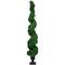 5.5ft. Pre-Lit Artificial Cedar Spiral Topiary Tree in Urn Style Pot, Clear Lights